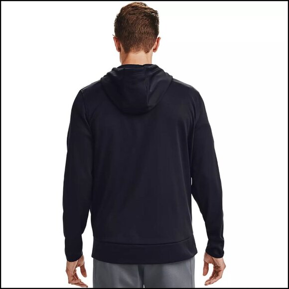 Under Armour โข Fleece Full Zip Hooded Jacket โข Small โข Black โข Coldgear - Picture 5 of 14